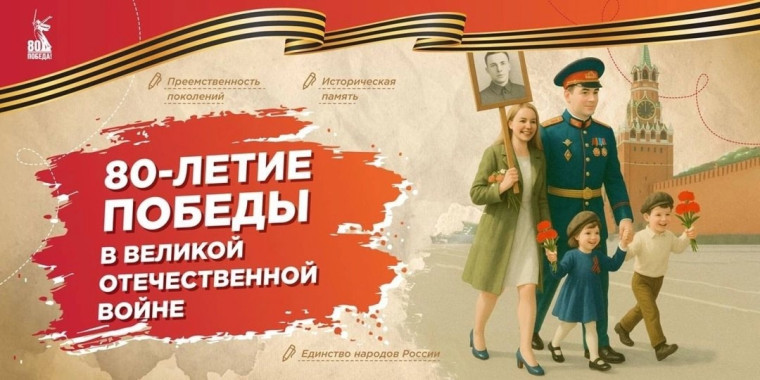 Урок, посвящённый 80-летию Победы в Великой Отечественной войне.